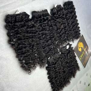 Cabello humano birmano virgen 100 de color negro Natural rizado birmano de alta calidad precio al por mayor de cabello nublado - Product Image 2