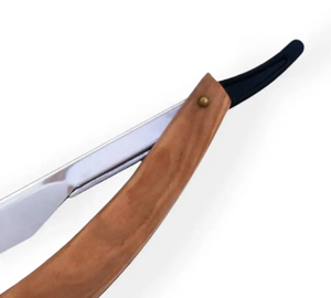 Diseño en Barber Razor Hombres Productos de afeitado en húmedo Hoja única Acero inoxidable súper con mango de madera - Product Image 4