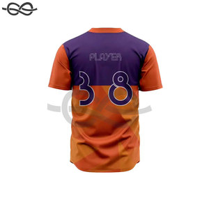 Maillots de baseball/softball personnalisés en polyester, style le plus récent, grandes tailles, respirants, séchage rapide, antibactériens, coupe classique - Product Image 4