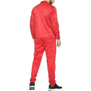 Último diseño Chándales rojos Poliéster Suave polar brillante Hecho Ropa de entrenamiento deportivo Último estilo Trajes de sudor - Product Image 2