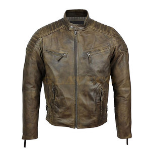 Meilleure vente de veste de moto 100% veste de moto en cuir veste de moto de style personnalisé - Product Image 1