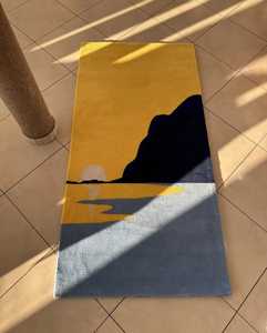 พรมปูพื้นขนแกะด้วยมือดีไซน์แบบดั้งเดิมดีไซน์ทันสมัยขนาดและสีสวยตามสั่งทำด้วยมือมีลวดลายแอบสแตรก - Product Image 4