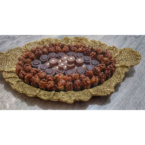 Conception de chocolat martelé pour les mariages élégant bol de service en métal moderne hôtels accessoires de salle à manger écologiques porte-bonbons - Product Image 3