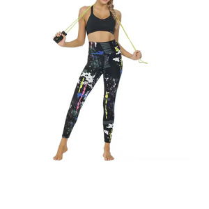 Women's 100% <b>Polyester</b> High Waist <b>Legging</b> Sublimated Solid Color Fitness Yoga Gym uploaded Dress Sports - Product Image 4