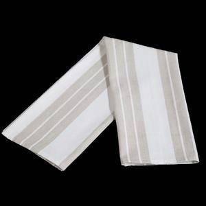 Collection exclusive de serviettes de cuisine en coton 100% à motifs rayés de luxe, teintes en fil, à prix de marché fiable - Product Image 3