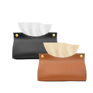 Boîte à mouchoirs en cuir de qualité supérieure |   Style classique et luxueux |   Haute qualité, couleur et taille personnalisées pour la maison, le bureau, l'hôtel |   Vente en gros - Product Image 1