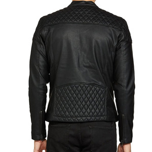 Chaqueta de Cuero Negra Estilo Bomber para Hombre, Profesional, Unisex, Nueva, al por Mayor, Cuello Alto, Piel de Vaca, Gran Venta 2025 - Product Image 2
