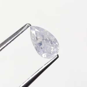 Diamante suelto Natural de corte brillante modificado de pera blanca lechosa de 0,59 Ct para joyería de anillo de compromiso de sueño único - Product Image 4