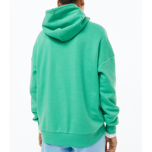 Hoodie en coton oversize de haute qualité pour femme, doublure Sherpa, coupe ample, manches raglan, épaules tombantes, badge frontal, automne-hiver - Product Image 6