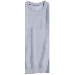 Sweat-shirt d'hiver en polaire brodé uni pour femme, écologique, respirant, coupe-vent, couleur ciel, col rond, 340g - Product Image 3