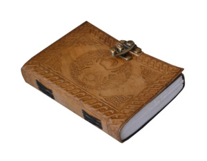 Diario de cuero personalizado hecho a mano, cuaderno de árbol de la vida, diario de escritura celta hecho a mano, libro de bocetos Vintage de sombras - Product Image 5