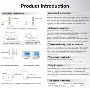 Advanced <strong>Automatic</strong> Hematology <strong>Analyzer</strong> Precise Veterinary Blood <strong>Analyzer</strong> Laboratory Equipment for 3-Part Differential <strong>Analysis</strong> - Product Image 5