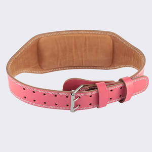 Cinturón de gimnasio de entrenamiento físico de alta resistencia Soporte de espalda personalizado Precio de levantamiento de pesas Cinturones de entrenamiento de cuero de vaca - Product Image 5