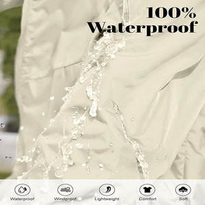 Veste coupe-vent en jean appliquée avec logo personnalisé Aventures de luxe pour hommes Veste de golf à capuche vintage classique pour les aventures en plein air - Product Image 4