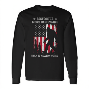 Camiseta de manga larga: Bigfoot es más realista que 81 millones de votos, producto promocional - Product Image 2