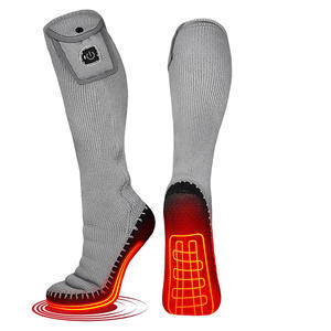 Chaussettes d'équipage lavées de style moderne unisexe/hommes chaussettes chauffantes Protection contre la surchauffe chaussettes thermiques électriques pour <span class=keywords><strong>camping</strong></span> pêche d'hiver - Product Image 1