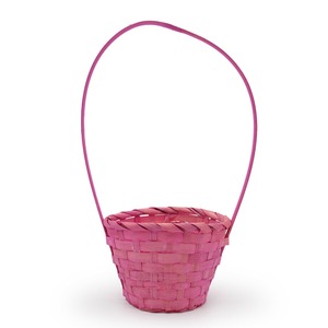 Juego de cestas Rosas y rojas para regalo de San Valentín, cestas de flores de bambú natural más vendidas, juegos al por mayor - Product Image 1