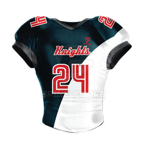 Uniforme de Fútbol Americano Transpirable de Alta Calidad, Impreso, 100% Poliéster, Nombre del Equipo Personalizado, Mangas Cortas, para Todas las Temporadas - Product Image 5