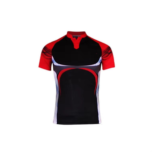 Ensembles d'uniformes de rugby noirs personnalisés pour l'entraînement d'été avec service OEM de tissu écologique respirant à séchage rapide pour les équipes de football - Product Image 5