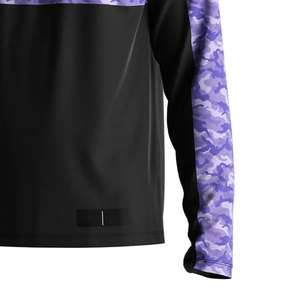 Veste à fermeture éclair sur le côté avec col montant pour homme - Impression de logo personnalisée, séchage rapide et respirant, vêtements de rue pour l'extérieur - Product Image 6