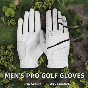 Gants de golf professionnels pour hommes gauchers, sur mesure, en cuir de mouton Cabretta de haute qualité, antidérapants, doux, respirants, pour l'extérieur - Product Image 5
