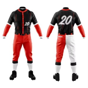 Customize <b>Baseball</b> Uniform <b>Sets</b> Your Team Logo Softball <b>Baseball</b> Wear Unisex 100% Polyester Anti-Bacterial Breathable Quick Dry - Product Image 1