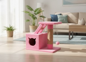 เสาข่วนแมวคุณภาพสูง Amistar Cat Sakura สำหรับแมวทุกสายพันธุ์และทุกขนาด - Product Image 2