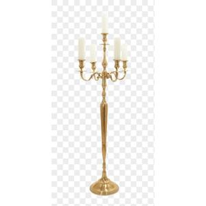 Suministro de boda, candelabro de lujo de latón, decoración de iluminación de acento, templo e Iglesia Roya, candelabro de 5 brazos/soporte de vela - Product Image 4
