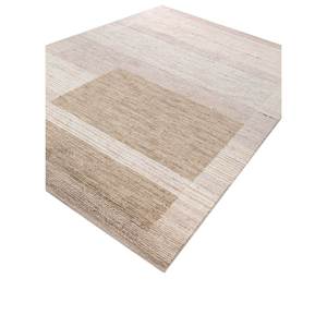 พรมขนสัตว์ทอมือสีเบจและสีน้ำตาล Tesoro รุ่น Hwl-165 ลายทาง สำหรับห้องนั่งเล่น ทางเข้าบ้าน ห้องนอน และทางเดิน - Product Image 2