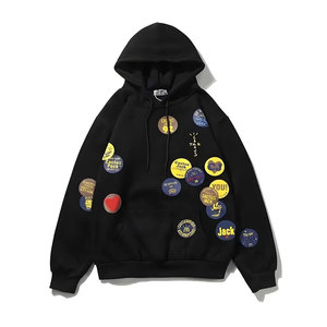 เสื้อฮู้ดพิมพ์ลายพัฟคุณภาพสูงเสื้อฮู้ดพิมพ์ลายพัฟสีพื้น - Product Image 1