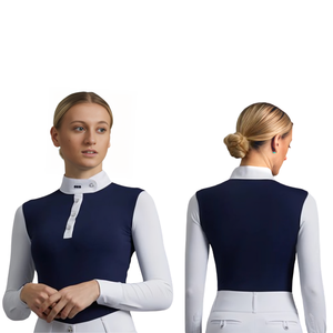 เสื้อแข่งขี่ม้าสำหรับผู้หญิงเสื้อออกกำลังกายผ้ายืด4ทางใหม่เสื้อสำหรับขี่ม้าอุปกรณ์จำเป็นสำหรับการขี่ม้า - Product Image 4