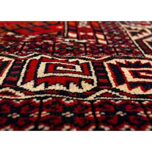 Kiaan Large Area <b>Wool</b> Rugs Pae-5102 <b>Red</b> Orange Hand Knotted Geometric Abstract for Home Entryway Hallway Rectangle 9x12" Rug - Product Image 3