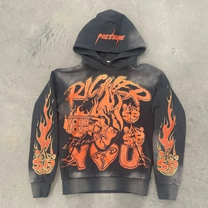 Pull Puff Printing Sweats à capuche pour hommes lourds French Terry Street Wear Sweats à capuche les plus vendus pour hommes et femmes - Product Image 2