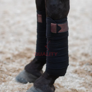 ผ้าพันแขนเสื้อโปโลสำหรับขี่ม้าผ้าพันผ้าฟลีซนุ่มหลายชั้นเพื่อความสบายและช่วยพยุงหลังขี่ม้าโปโล - Product Image 2