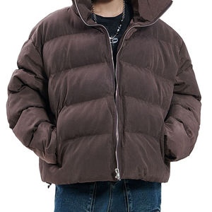 Blouson matelassé d'hiver 2026 personnalisé pour homme avec logo, en polyester/nylon respirant et écologique, manteau bulle de créateur noir pour l'extérieur - Product Image 1