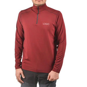 Haut de sport d'équitation pour hommes de haute qualité avec demi-fermeture à glissière et manches longues chemise de spectacle équestre utilisation en plein air fabricant indien - Product Image 1