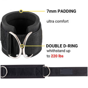 Haute qualité cheville D anneau sangle haltérophilie haute qualité Gym D anneau sangle en gros bas prix - Product Image 2