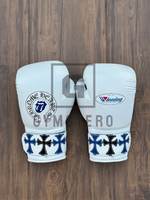 Guantes de Boxeo GYMSTERO Personalizables con Cordones, de Cuero Genuino, Correa de Muñeca Ajustable, Protección Completa para los Dedos, Ligeros y de Alta Calidad