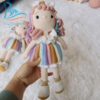 Hermosos Muñecos de Ganchillo Amigurumi Hechos a Mano en Vietnam, Juguetes Personalizados para Niñas, Regalos para Bebés