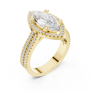 Bague motif floral vintage en argent pur 14K - Product Image 6