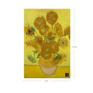 Póster del Cuadro Girasoles de Van Gogh, Museo de Ámsterdam, 61x91.5 cm, Arte de Pared en Papel - Product Image 2