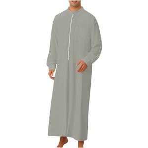 Vêtements islamiques à manches longues pour hommes, Thobe arabe, Jubba arabe, robe Thobe arabe pour hommes musulmans - Product Image 5