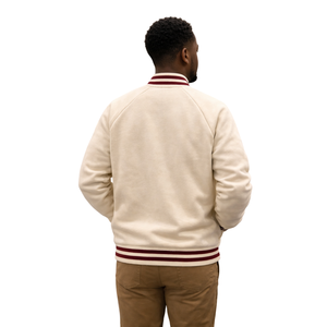 <b>Kappa</b> Alpha Psi Kream-Varsity Fleece <b>Jacket</b> Chenille Greek Letters Classic Fraternity Outerwear - Product Image 2