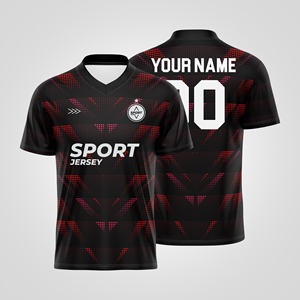 Hot Trend 100% poliéster personalizado fútbol Jersey sublimación impresión ligero secado rápido diseño ecológico para hombres desgaste - Product Image 1