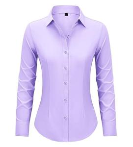 ชุดเดรสเชิ้ตสำหรับผู้หญิงชุดเดรสผ้าฝ้าย100% แบบทางการสำหรับธุรกิจ - Product Image 3