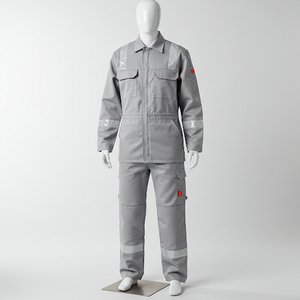 Venta al por mayor OEM personalizado Hi Vis carretera seguridad reflectante overol construcción ropa de trabajo Frc Ropa ignífuga overol - Product Image 3