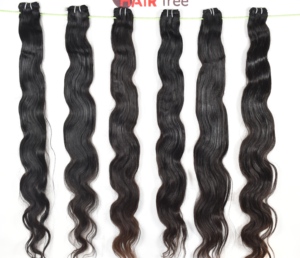 Extensions de cheveux Remy indiens vierges bruts à cuticule alignée, donneur unique, paquet naturel de style vague profonde non traité - Product Image 5