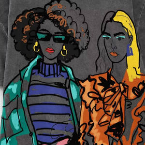 T-shirt oversize pour homme et femme, imprimé graphique essentiel rayé personnalisé, 100% fibre de bambou, col rond, manches courtes - Product Image 5