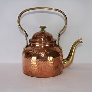 Bouilloire en laiton de style moderne avec ustensiles de cuisine à effet européen pour le service du thé Bouilloire à thé de style turc - Product Image 1