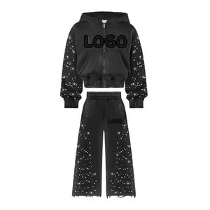 Conjunto Deportivo de Dos Piezas para Hombre, Pantalones Acampanados a la Moda, Top Cómodo, Conjunto Deportivo Acampanado para Hombre - Product Image 1